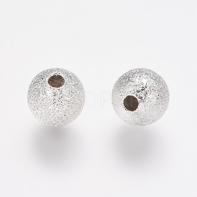 Brass Textured Beads KK-EC248-S-NF-1