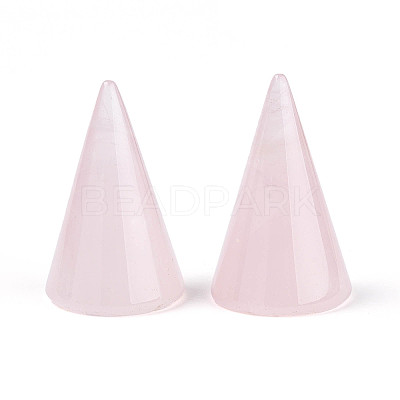Natural Rose Quartz Ring Display Stands G-T144-06B-1