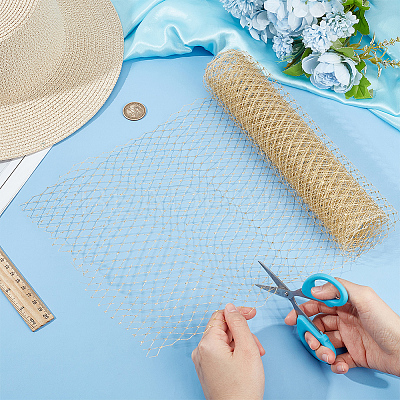 Nylon Mesh Lace Fabric DIY-WH0530-83C-1