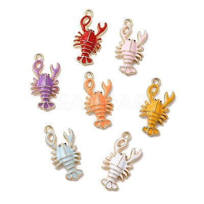 Alloy Enamel Pendants FIND-H055-15G-1