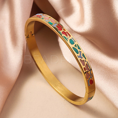 304 Stainless Steel Enamel Bangles FS-WG30162-05-1