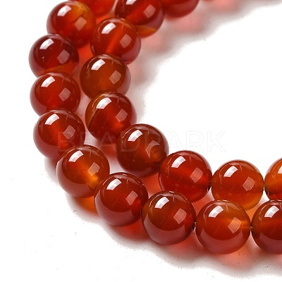 Natural Carnelian Beads Strands G-G390-8mm-03-1