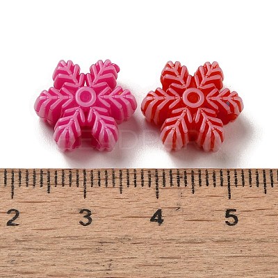 Opaque Acrylic Beads OACR-E039-08-1