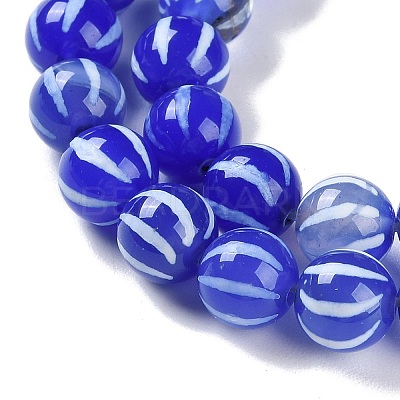 Tibetan Style dZi Agate Beads Strands G-B084-A06-01-1