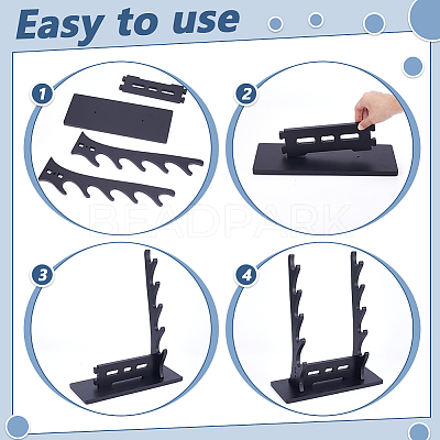 Wood Sword Katana Holder Stands ODIS-WH0038-245-1