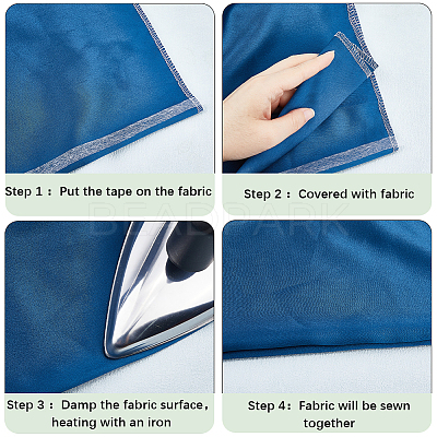 2 Roll Non-woven Fabrics Polyamide Double-sided Hot Melt Adhesive Film DIY-GF0007-98A-1