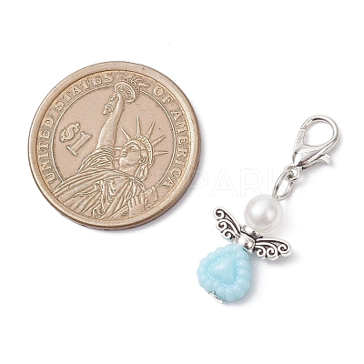 Angel Acrylic Pendant Decorations HJEW-JM04015-01-1