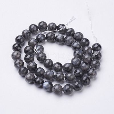 Natural Labradorite Beads Strand X-GSR8mmC128-1