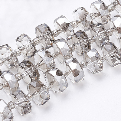 Electroplat Glass Beads Strands EGLA-Q092-10mm-D04-1