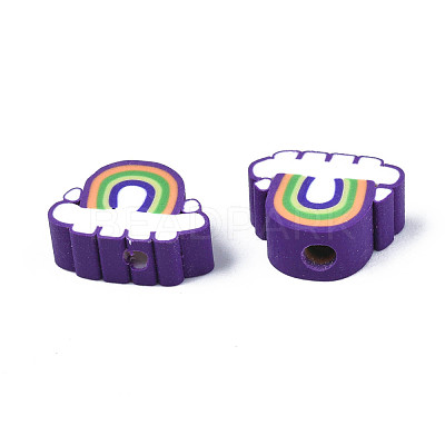 Handmade Polymer Clay Beads CLAY-T012-31A-1