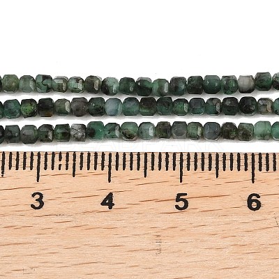 Natural Emerald Beads Strands G-B175-C05-2x2mm-1