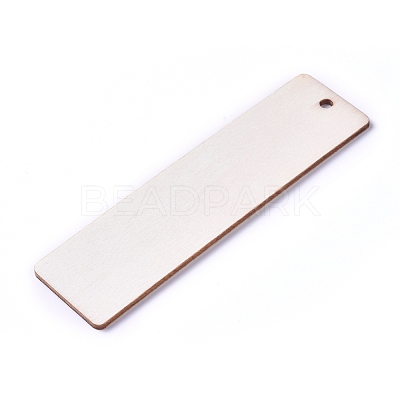 Unfinished Blank Poplar Wood Big Pendants WOOD-D021-09-1