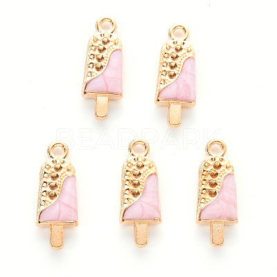 Alloy Enamel Pendants ENAM-R059-05A-RS-1
