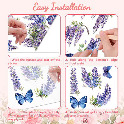 3 Sheets 3 Styles PVC Waterproof Decorative Stickers DIY-WH0404-066-1