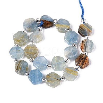 Natural Blue Calcite Beads Strands G-P534-A24-02-1