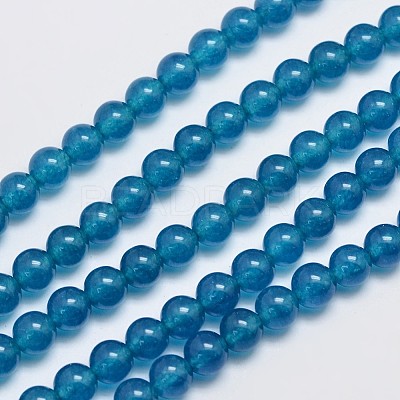 Natural & Dyed Malaysia Jade Bead Strands G-A146-6mm-A23-1