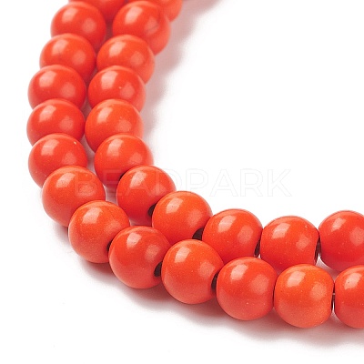 Synthetic Turquoise Beads Strands TURQ-G106-6mm-02G-1
