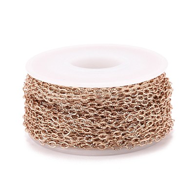 Ion Plating(IP) 304 Stainless Steel Textured Cable Chains CHS-H007-05RG-1