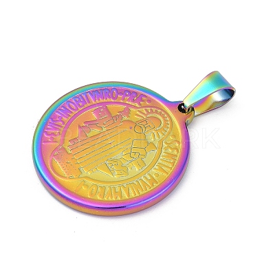 Ion Plating(IP) 304 Stainless Steel Pendants STAS-A053-24C-M-1