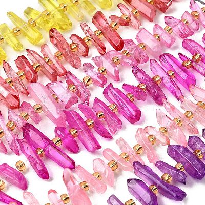 Natural Quartz Crystal Beads Strands G-F800-E-1