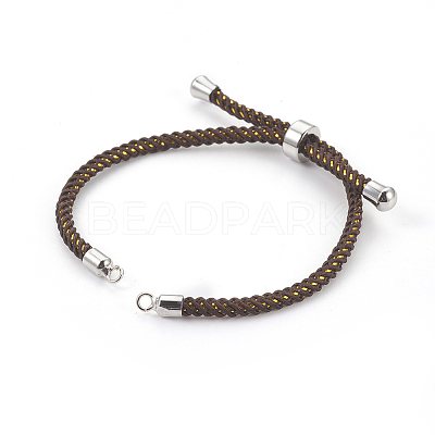 Adjustable Nylon Cord Slider Bracelet Making MAK-F026-A08-P-1
