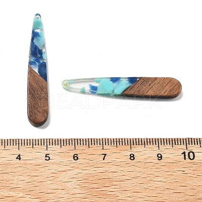 Resin and Walnut Pendants FIND-R051-08E-1