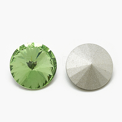 Pointed Back Glass Rhinestone Cabochons RGLA-T086-14mm-19-1