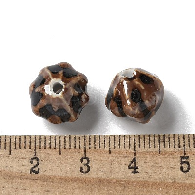 Vintage Porcelain Pumpkin Beads PORC-L080-A09-1