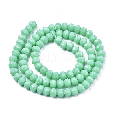 Opaque Solid Color Glass Beads Strands X1-EGLA-A034-P4mm-D14-1