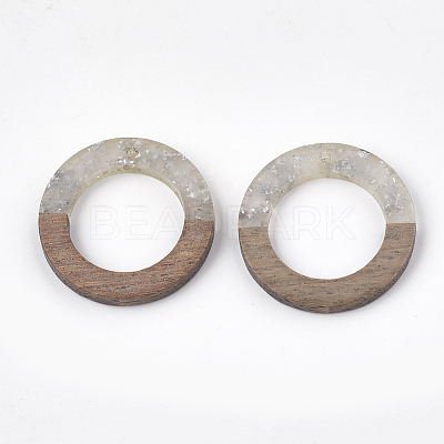 Resin & Wood Pendants X-RESI-S358-04E-1