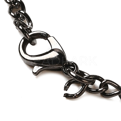 Alloy Glass Pendant Pocket Necklace WACH-S002-03B-1