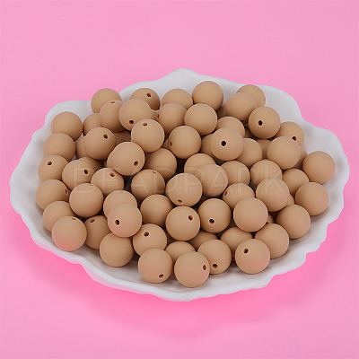 Round Silicone Focal Beads SI-JX0046A-11-1