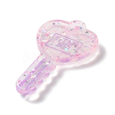 Acylic Pendant with Glitter Powder X1-OACR-H035-01A-1