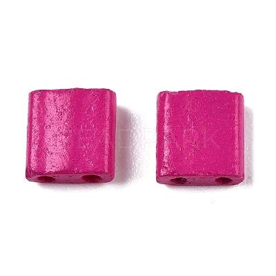 2-Hole Baking Paint Glass Seed Beads LS-SEED-S023-17C-25-1