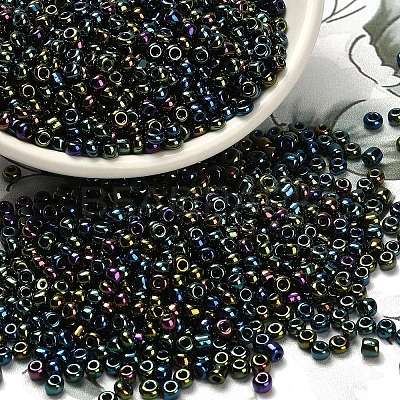 FGB 6/0 Grade A Round Glass Seed Beads SEED-Q008-4mm-F605-1