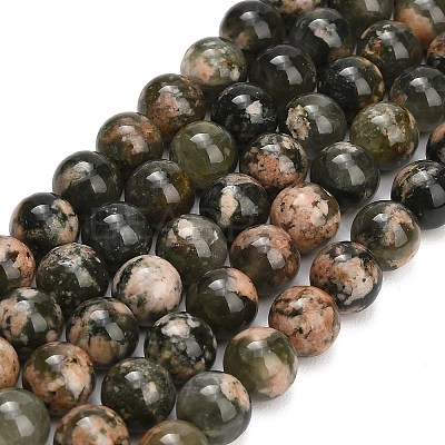 Natural Green Rutilated Quartz Beads Strands G-G475-A02-10mm-1