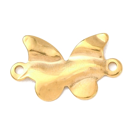 304 Stainless Steel Textured Links Connector Charms STAS-K302-02D-G-1