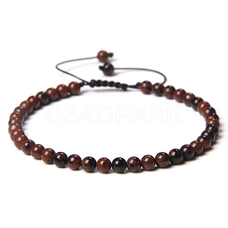 Adjustable Women's Tiger Eye Beaded Bracelet CN3407-16-1