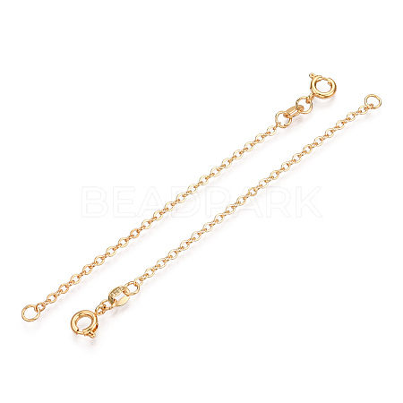 Brass Cable Chain Extender KK-ZX024-34G-C-1