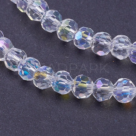 Electroplate Glass Beads Strands LS-EGLA-J042-4mm-AB03-1