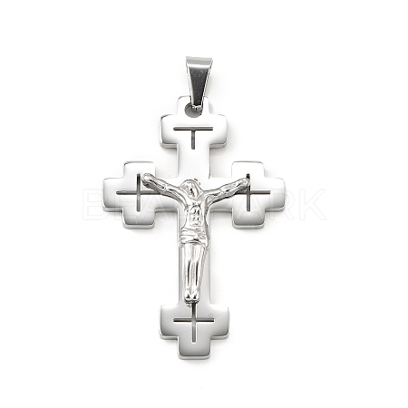 304 Stainless Steel Big Pendants STAS-R171-02P-1