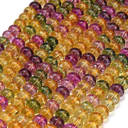 Dyed Imitation Gemstone Glass Beads Strands GL-Z001-03B-05-1