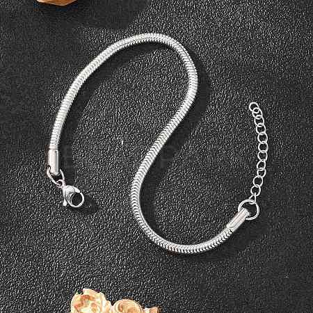 Non-Tarnish 304 Stainless Steel Bracelets BJEW-O186-08A-P-1