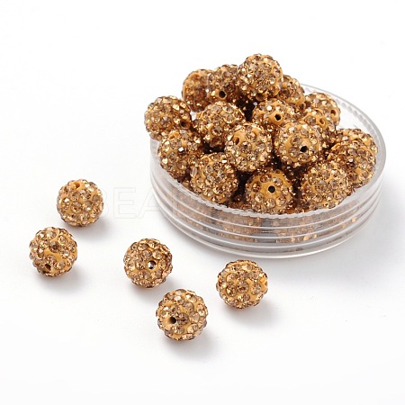 Pave Disco Ball Beads RB-H258-8MM-385-1