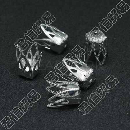 4-Petal Iron Bead Caps IFIN-O004-02-1