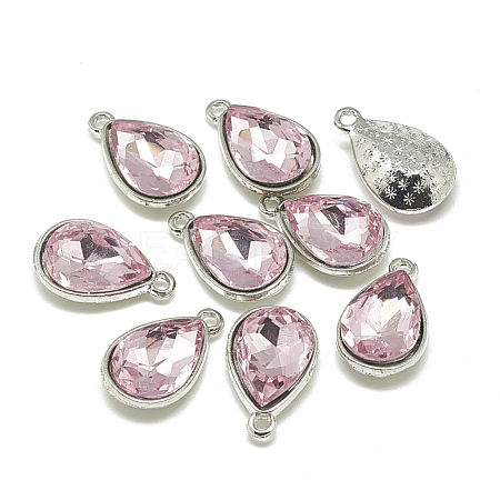 Alloy Glass Pendants PALLOY-T028-10x14mm-10-1
