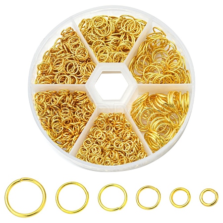 1 Box Iron Open Jump Rings Set IFIN-YW0001-44G-1