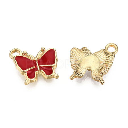 Light Gold Plated Alloy Charms ENAM-T009-03D-1
