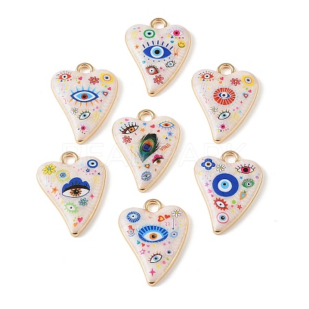 Printed Alloy Pendants AL-CBAA786-08G-1