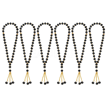 6Pcs Muslim Islamic Prayer Rosary Bracelets BJEW-PH0004-64A-1